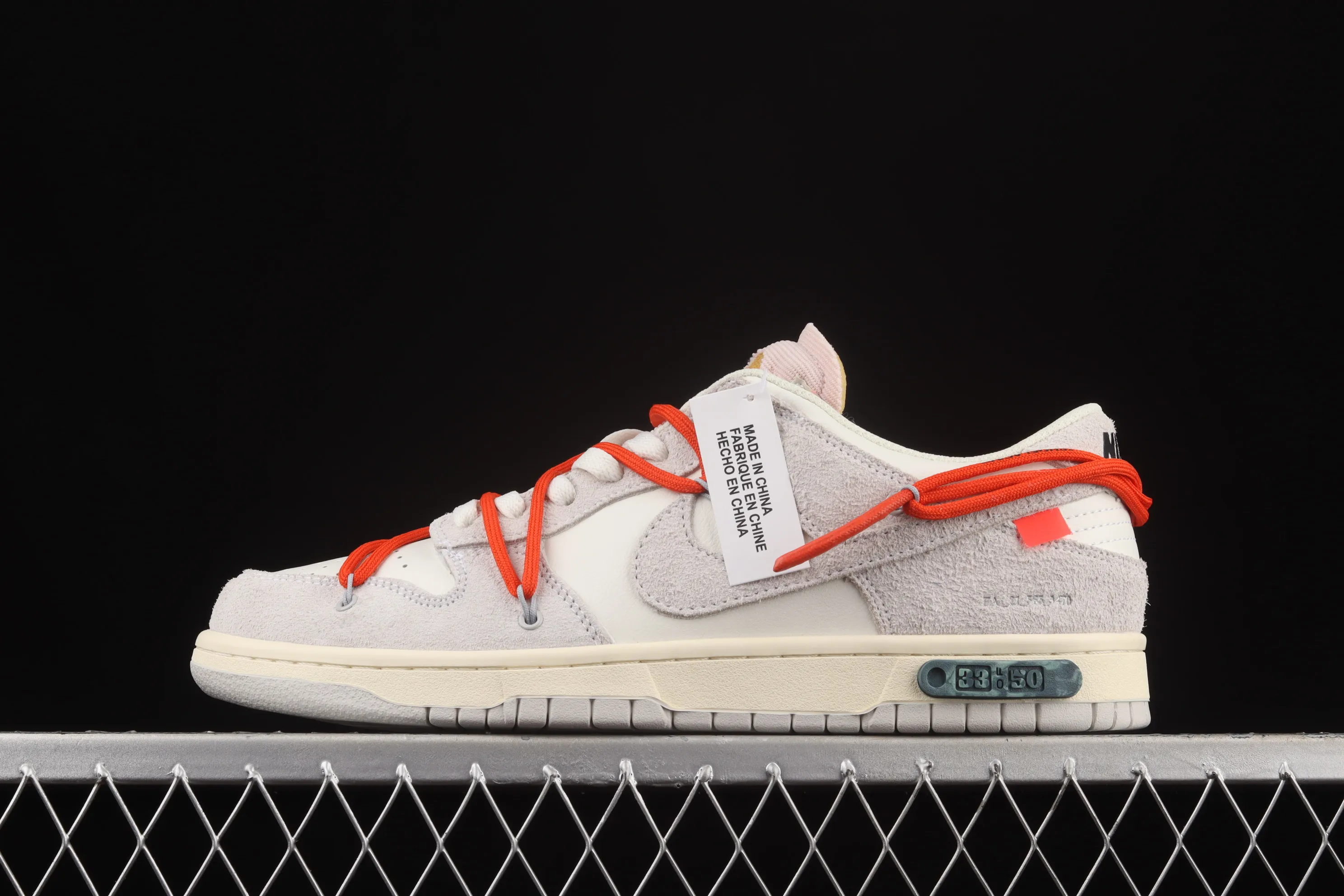 All categories Nk SB Dunk Series Nk SB Dunk Low low-top sneakers G version OF x Nk Dunk Low "12 of 50" OW suede SB smashed backboard fashion casual sneakers DJ0950-118